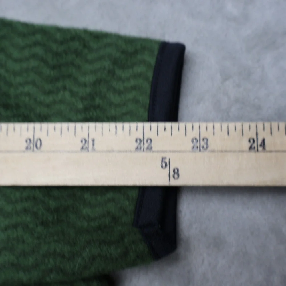 Canada Weathergear Sweater Men XL Green Textured Fleece 1/4 Zip Pullover Outdoor